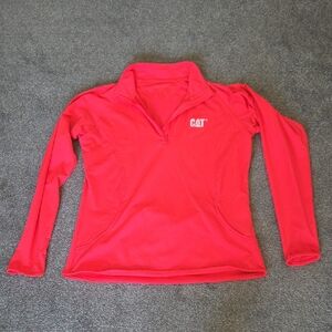 Women's Vibrant Red Quarter-Zip Sweatshirt